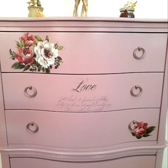 Gorgeous newly refinished with love and class tall dresser for your home.